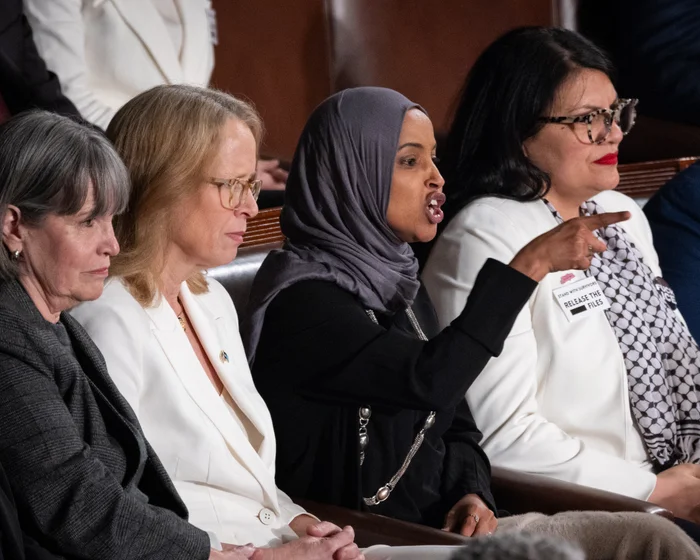 Top Democrat defends State of the Union protests as House speaker says he nearly ejected Omar and Tlaib – live